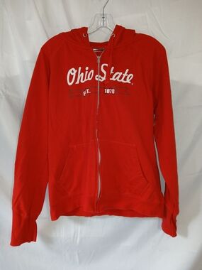 Pro Edge Red Full-Zip Hoodie
